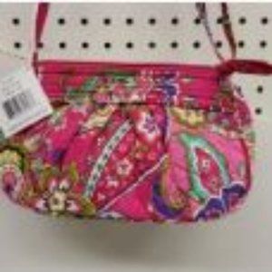Vera Bradley Frannie pink swirls purse NWT